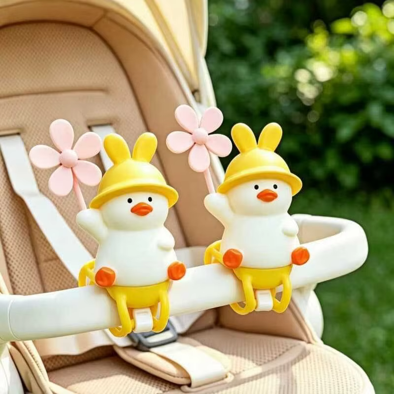 Adorable accessoire de vélo électrique en forme de canard jaune - Décoration