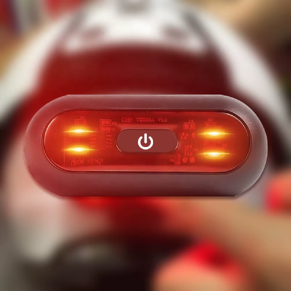 Feu arrière de casque Rechargeable à 4 lampes