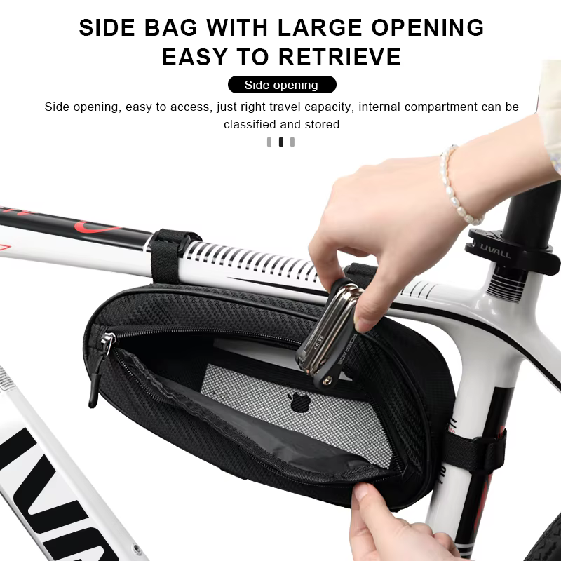Sac de rangement de cadre de vélo Portable