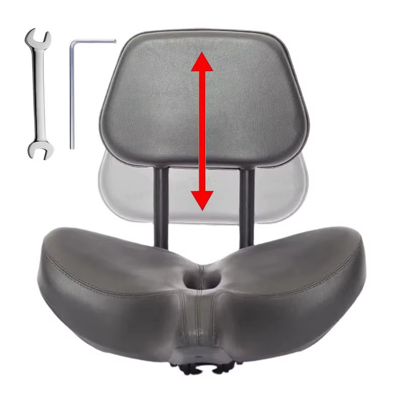Selle de Vélo Confortable avec Dossier pour Scooter Électrique