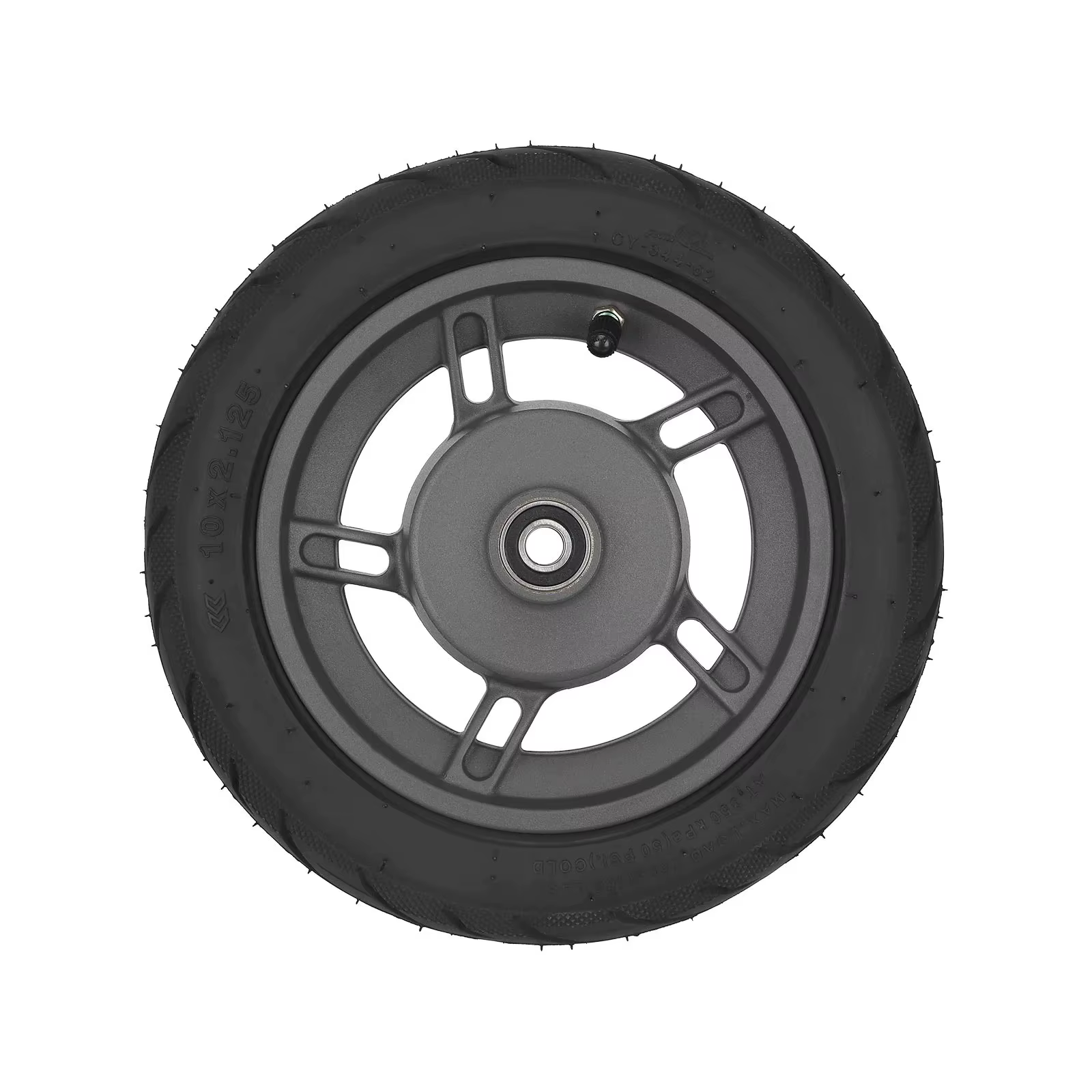Roue moteur de trottinette originale de 10 pouces avec pneu tubeless 10x2.125