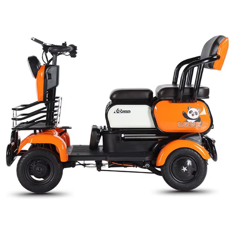Famille 4 roues Scooter électrique aîné avec siège enfant pliable 800W