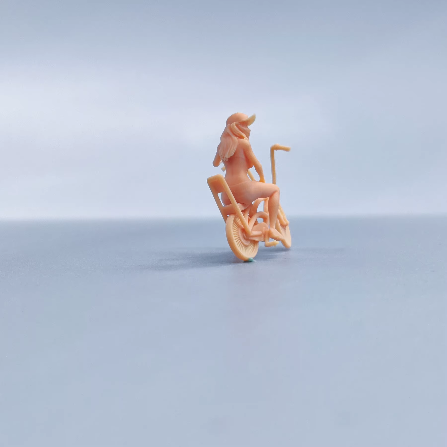 Figurine d'Auckland peinte à la main, modèle de vélo modifié en résine, l'inventaire non colorée, Diorama, V325, 1/64, 1/43