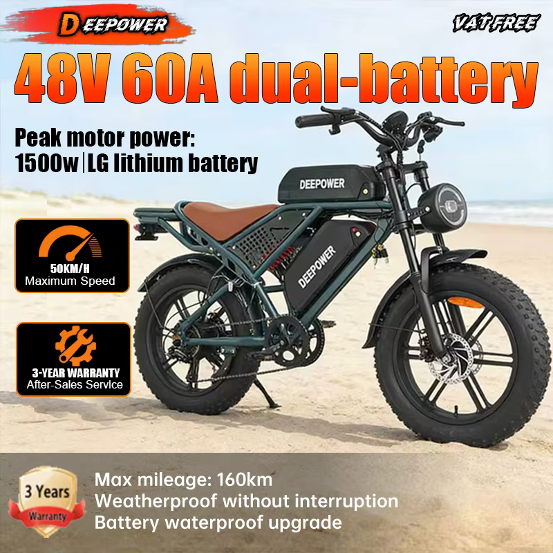 Vélo électrique DEEPOWER Q7 édition luxe 2000W 48V 60A