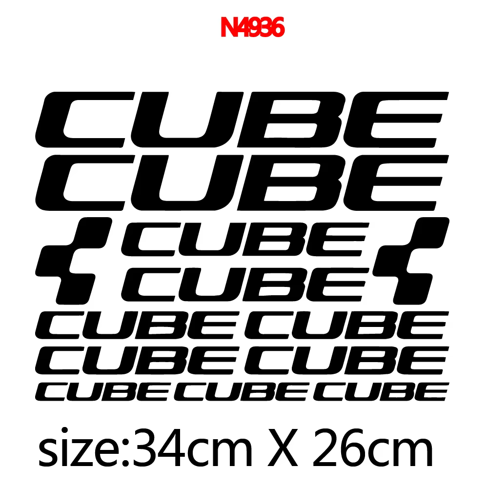 Autocollants de cadre de vélo CUBE