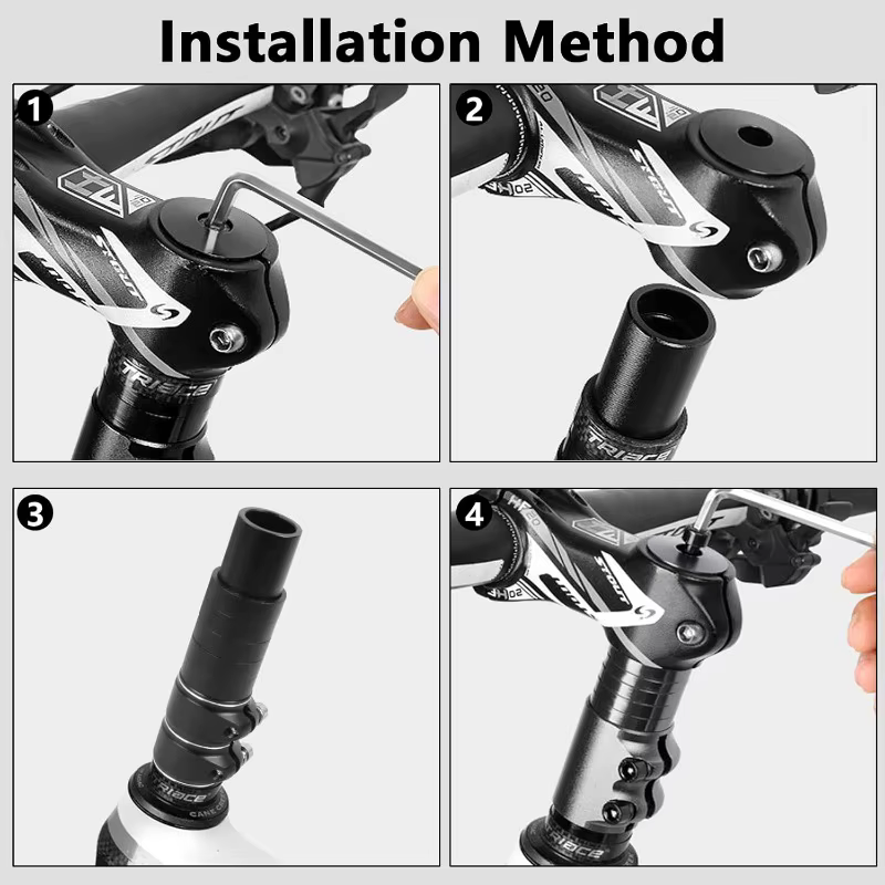 Riser de tige de vélo, extension de guidon