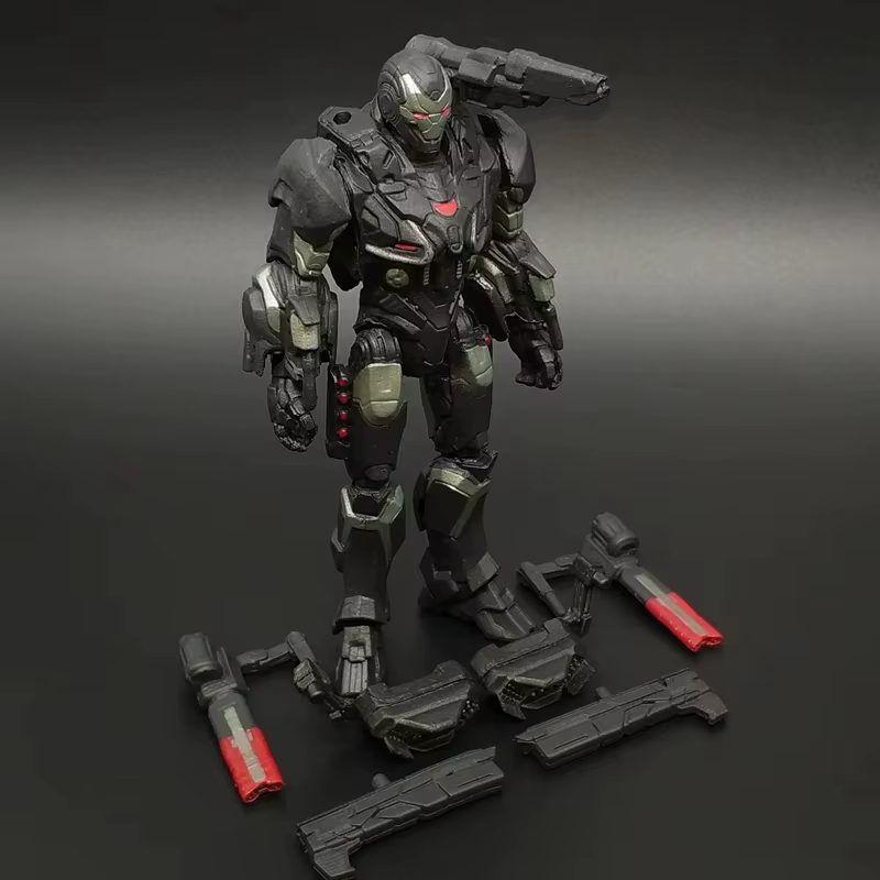 Modèle de figurine d'action Marvel Iron Man Avengers, statue d'anime, figurine de machine de guerre, cadeaux de collection, 3.75 pouces, en stock