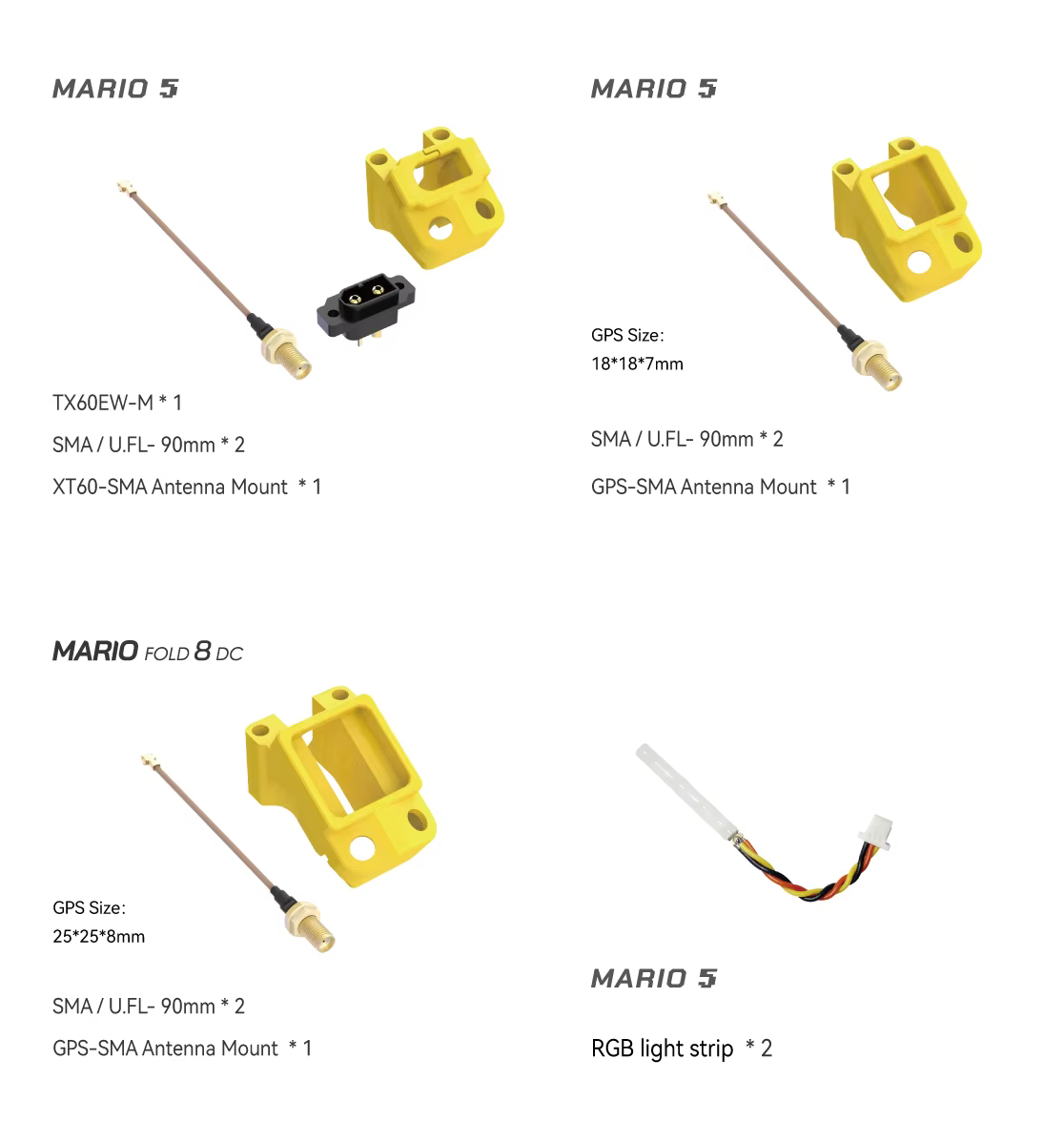 Accessoires Mario 5 pour SpeedyBee Mario 5