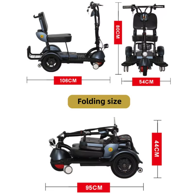 Mini Tricycle Électrique Pliable pour Femme