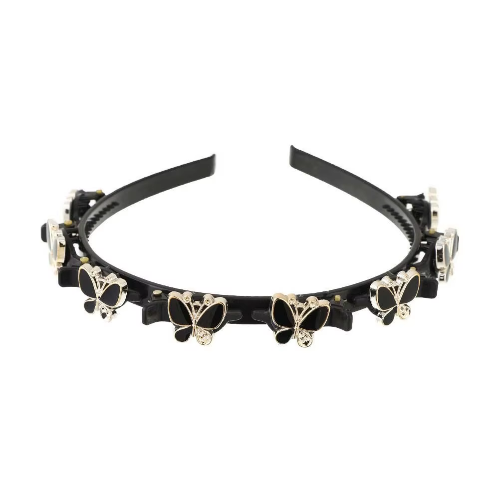 Accessoires pour cheveux, bandeaux élégants avec pinces, pinces à cheveux brillantes et douces en strass, bandeau pour frange, couvre-chef, bandeau en plastique, cadeaux