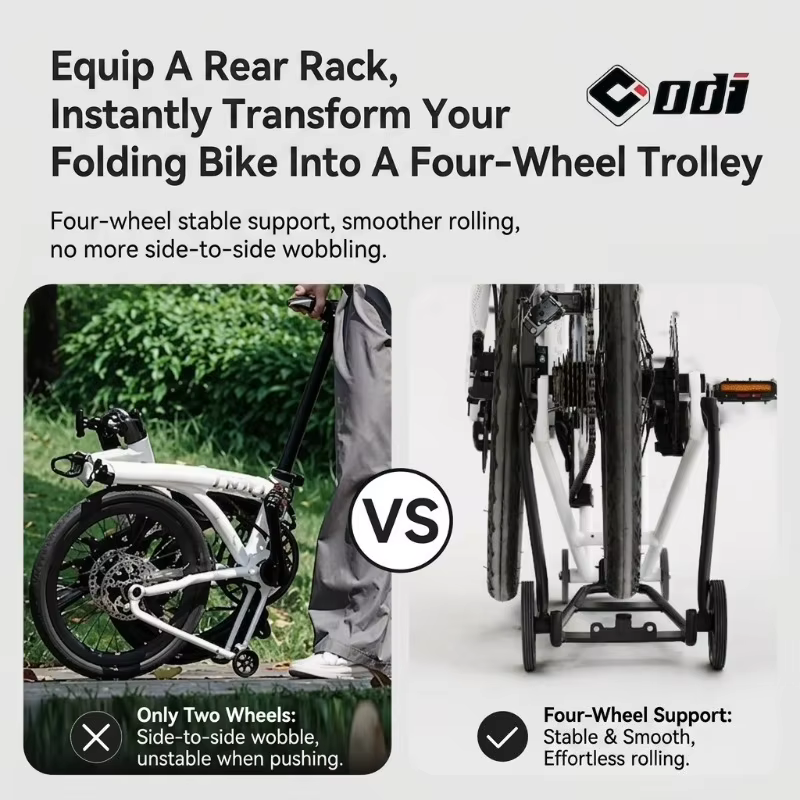 Porte-bagages arrière en alliage d'aluminium pour vélo Brompton JAVA NEO 16 pouces / 20