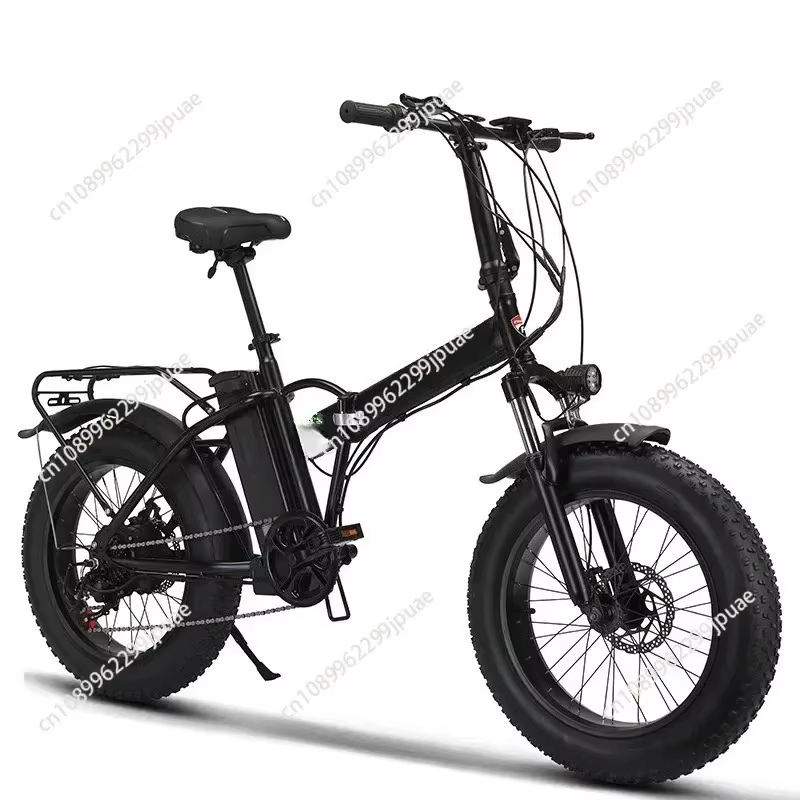 Vélo électrique pliable hybride à pneus larges de 20 pouces