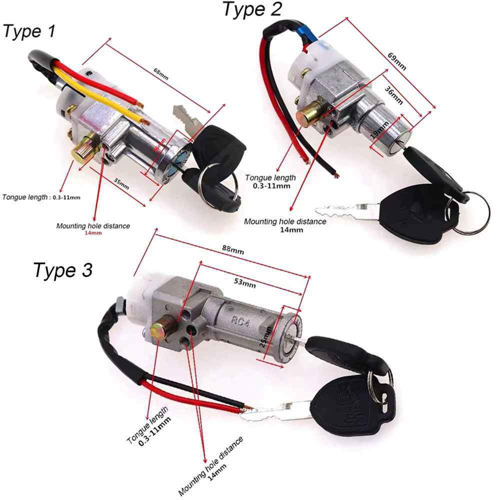 Verrouillage de batterie de vélo électrique avec 2 prédire