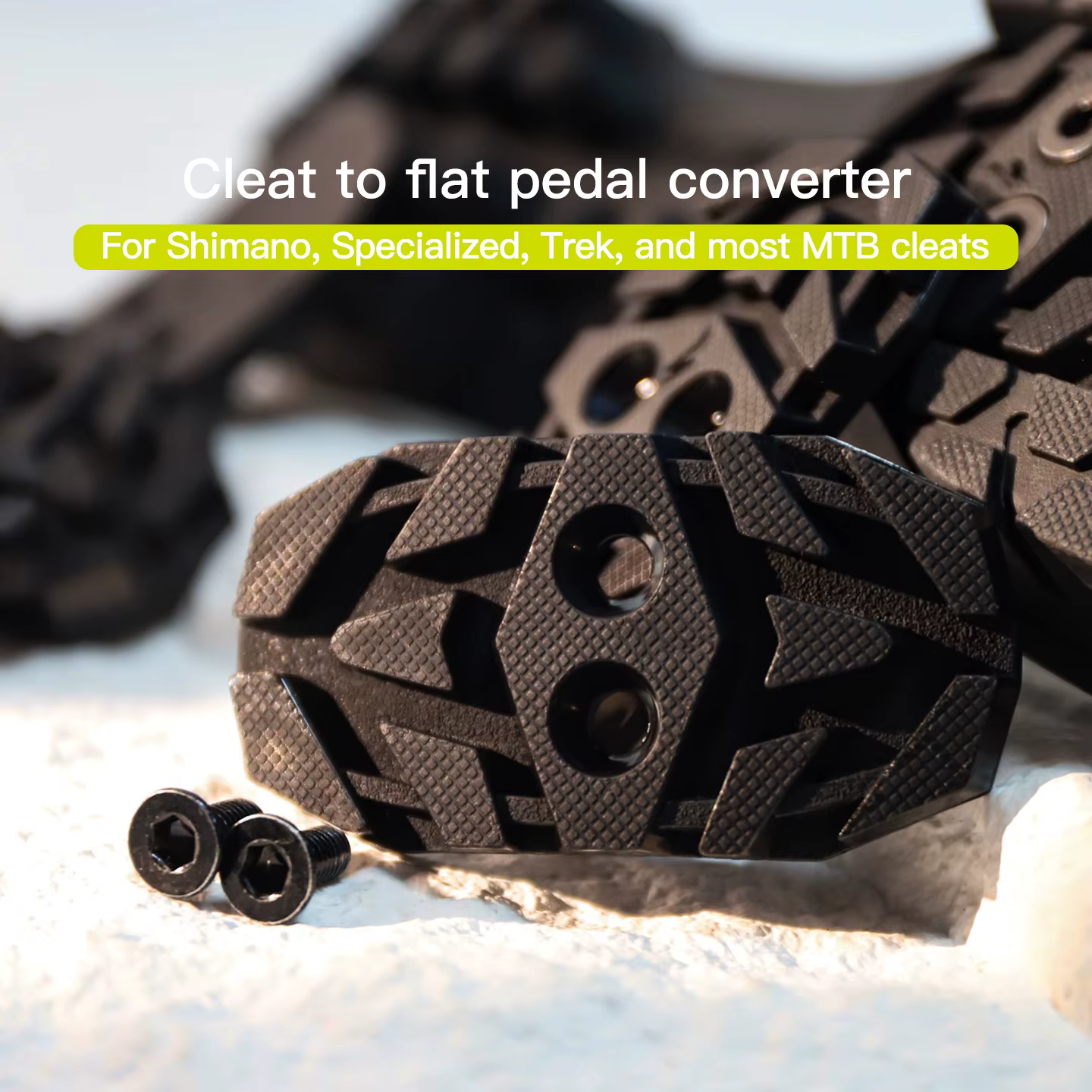 RRSKIT – taquet de chaussure de verrouillage de vélo de montagne vers couvercle de convertisseur de pédale plate pour