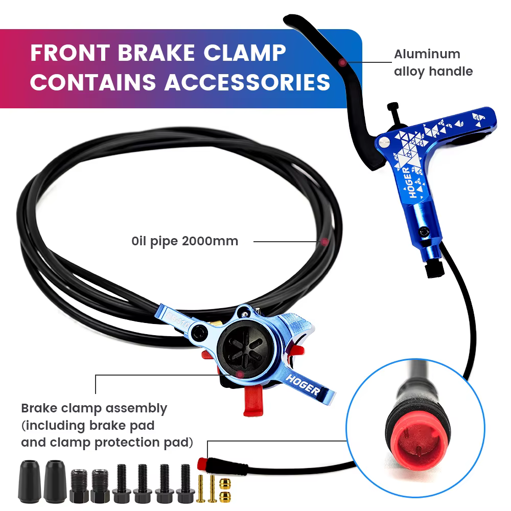 HOGER e-bike vtt jeu de freins à disque hydrauliques électrique E Scooter contrôle de puissance manette de vitesse