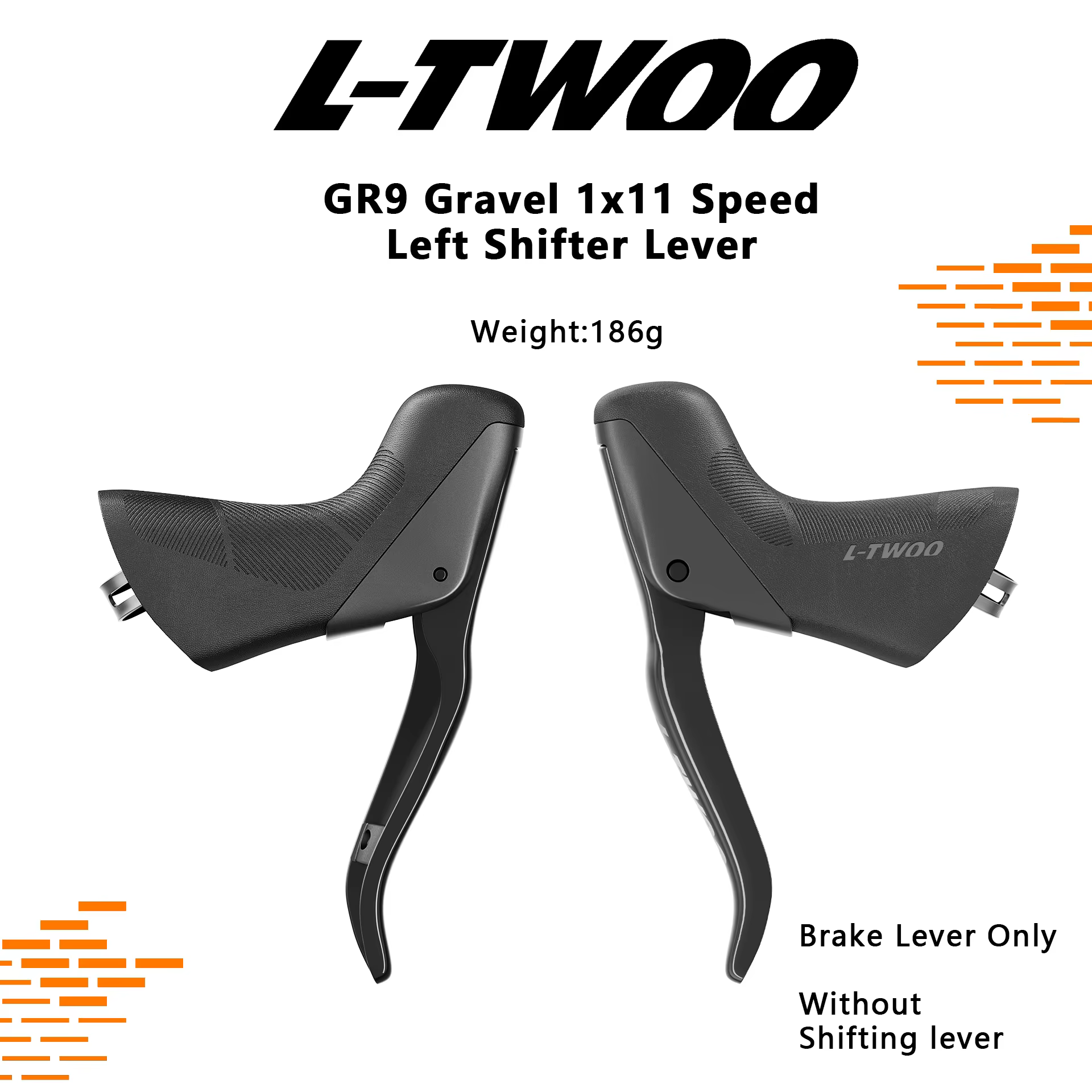 Kit de transmission LTWOO GR9 pour vélo de gravier 1x11 vitesses avec levier de commande mécanique double et dérailleur