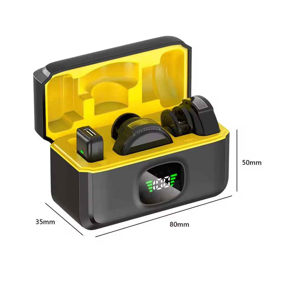 Microphone cravate sans fil XinMic avec suppression du bruit pour jeux en direct, mini-micro Android Type-C pour téléphone, enregistrement extérieur, interview, PC