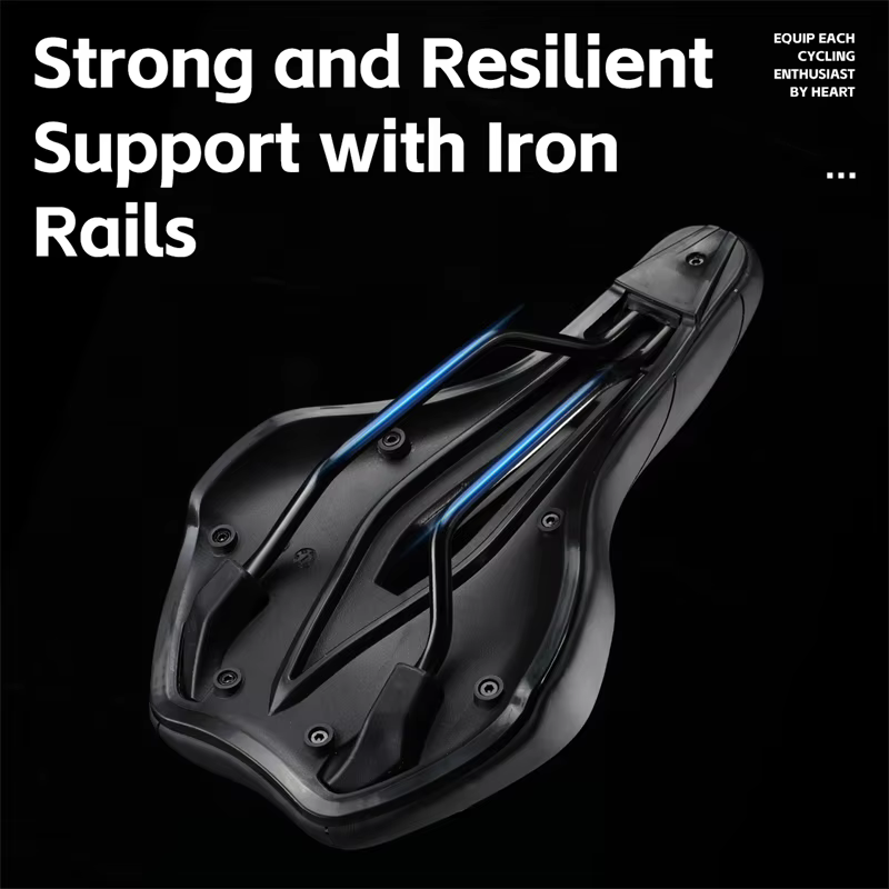 WEST BIKING Selle de vélo en cuir givré respirant et creux