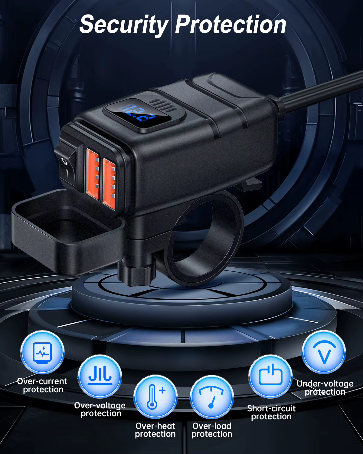 Chargeur de moto pour téléphone