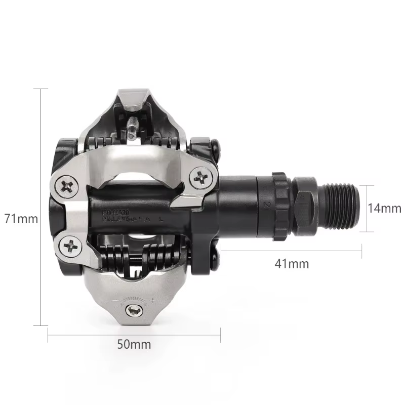 Système Shimano M520 SPD double face - Conception à clipser facile avec roulements étanches pour une durabilité accrue au cyclisme