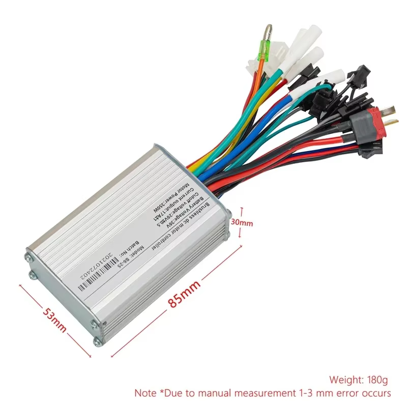 Contrôleur de vélo électrique 250W 350W 24V 36V 48V