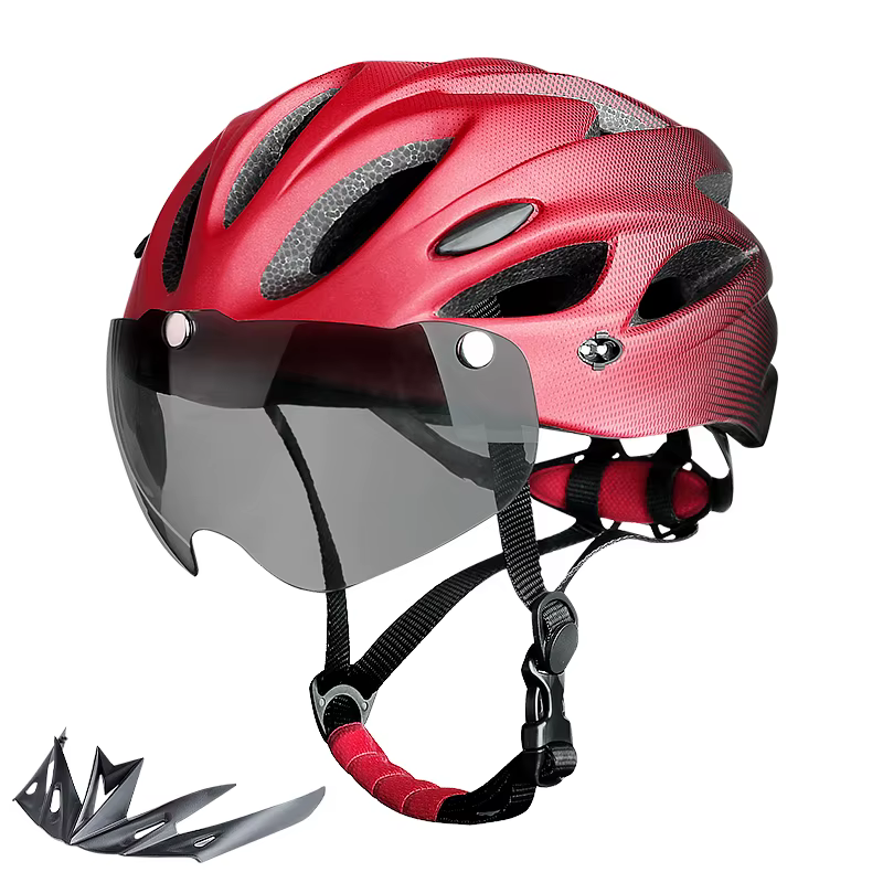 Casque de vélo avec LED feu arrière