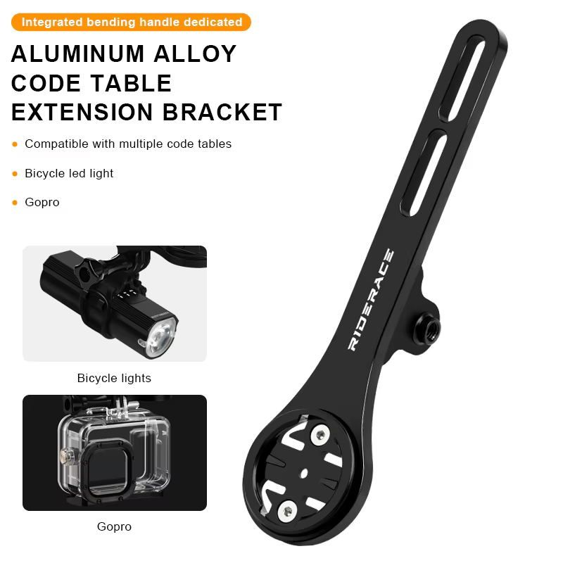 Support d'ordinateur de vélo en alliage d'aluminium pour Garmin GPS Gopro