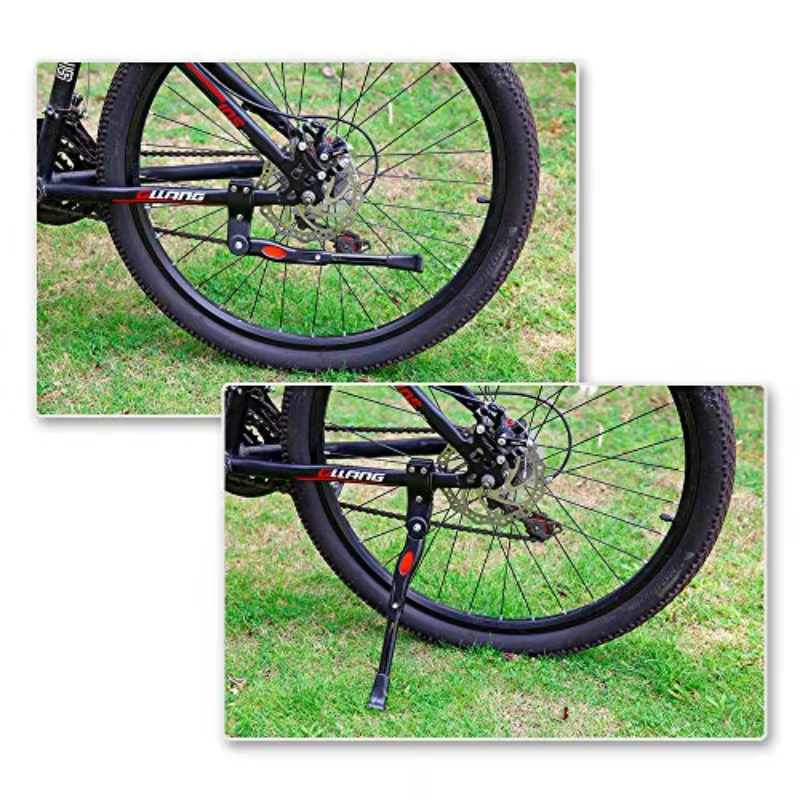 Béquille de vélo tout-terrain en alliage d'aluminium robuste et réglable