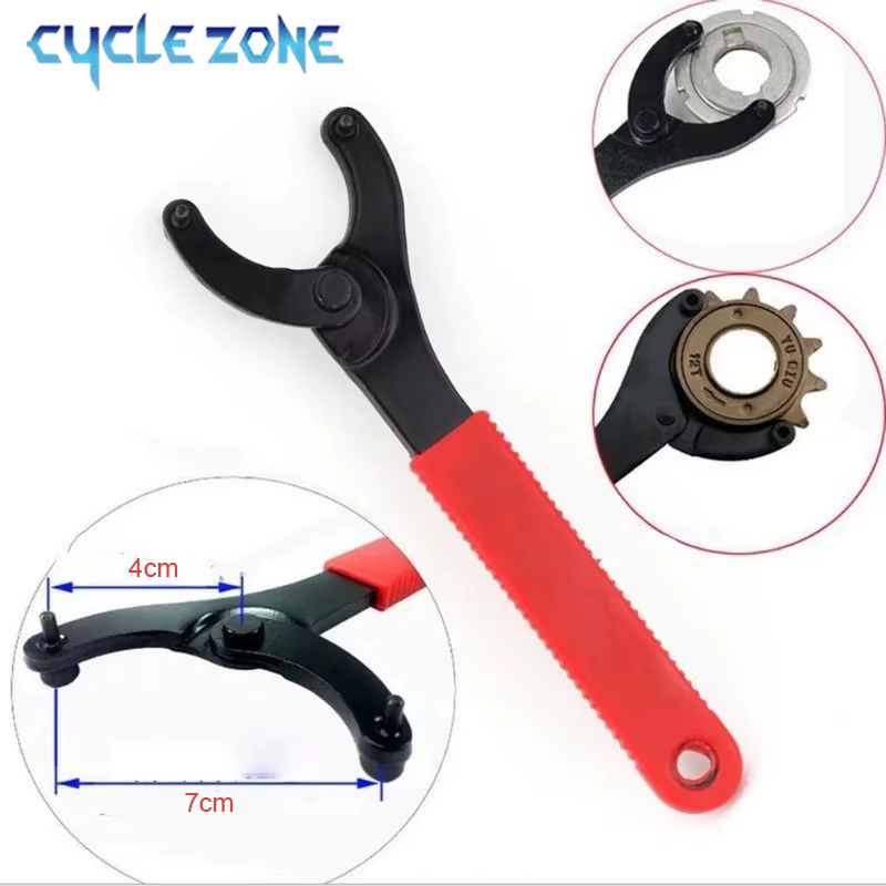 Clé de manivelle de roue de chaîne inférieure de vélo