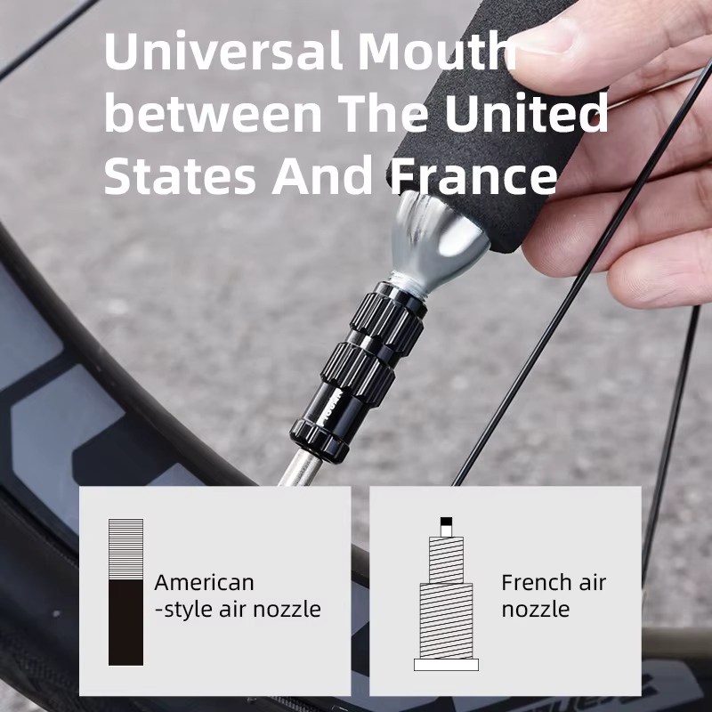 Accessoire de gonflage de pneus de vélo