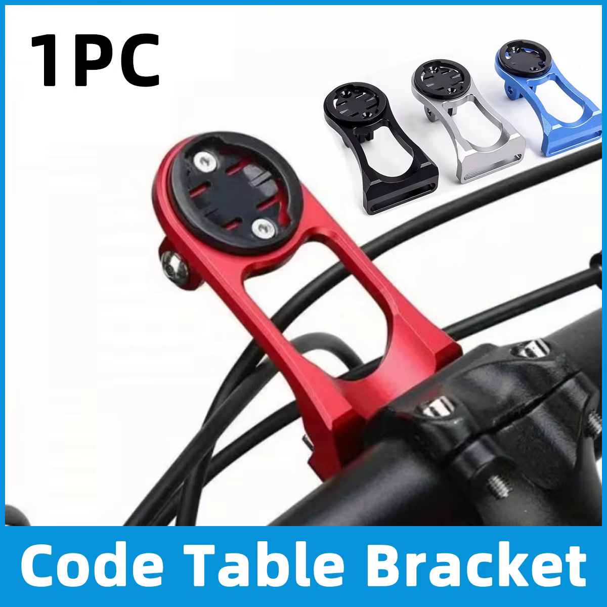 Support de guidon de vélo en alliage d'aluminium pour compteur de vitesse et fixation de phare