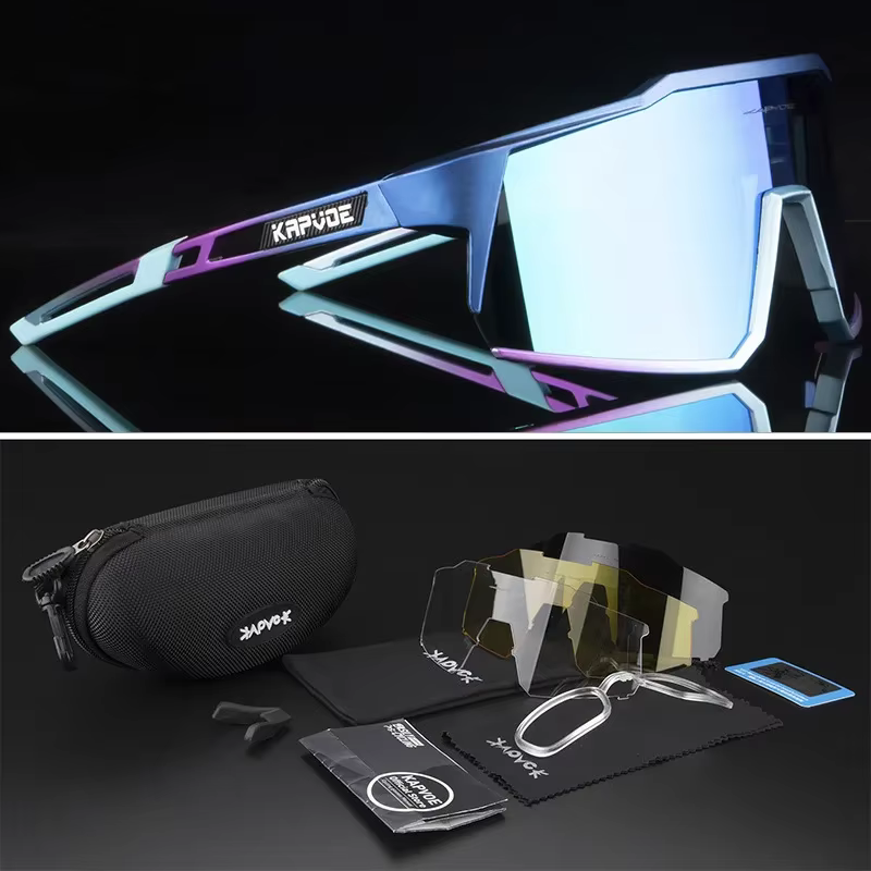 4 lentilles hommes femmes lunettes de cyclisme polarisées Sport vtt