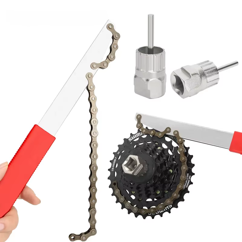 Kit d'outils de démontage de roue libre de vélo avec clé de cassette 12 dents