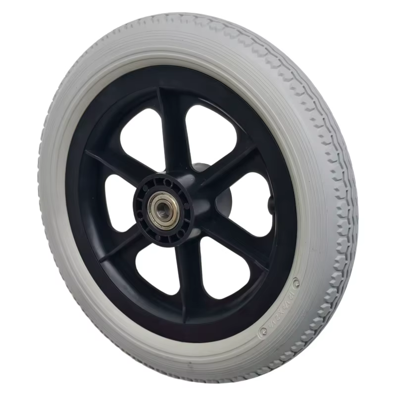 12 pneus solides gris non gonflables de 1/2 x 2 1/4, adaptés au remplacement des pneus de trottinettes électriques, résistants à l'usure et antidérapants