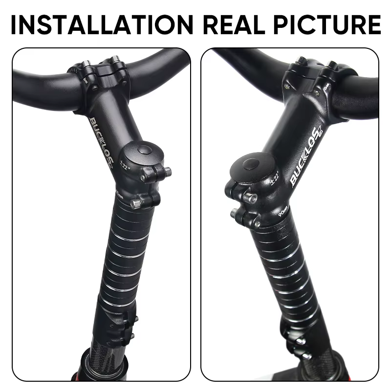Extension de potence de vélo en alliage d'aluminium BUCKLOS 70/80/100/115/120/180/210MM