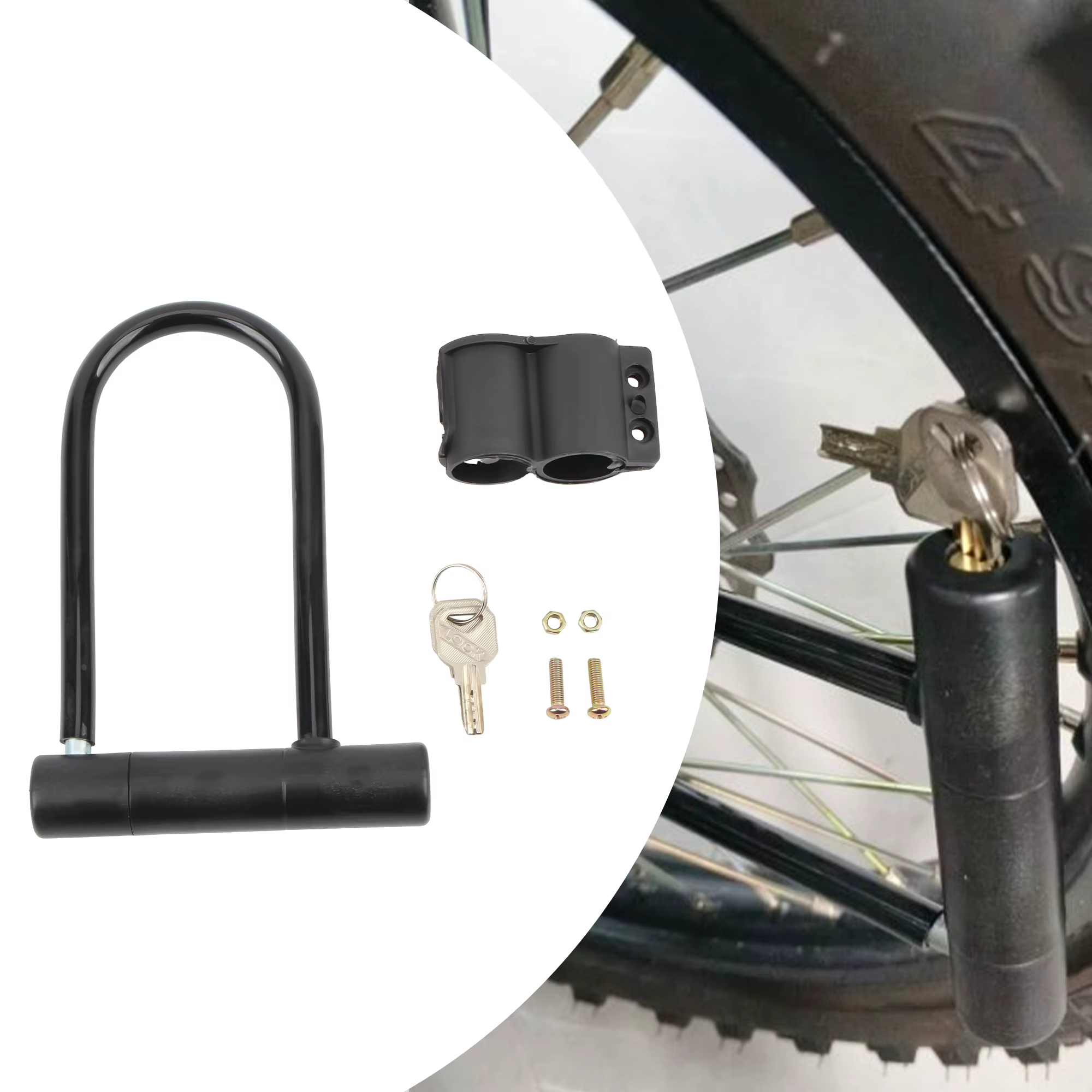Pour moto Scooter 19.5cm U serrure antivol sécurité robuste