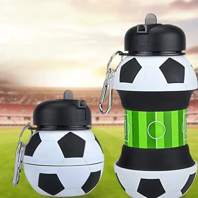 Tasse d'eau pliante, bouilloire de sport de plein air, ménage en Silicone, créative, Portable, Anti-chute, Anti-fuite, tasse d'eau pour enfants