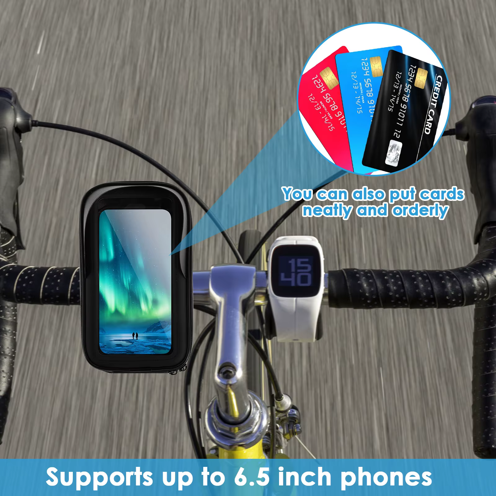 Sac de support de téléphone de vélo