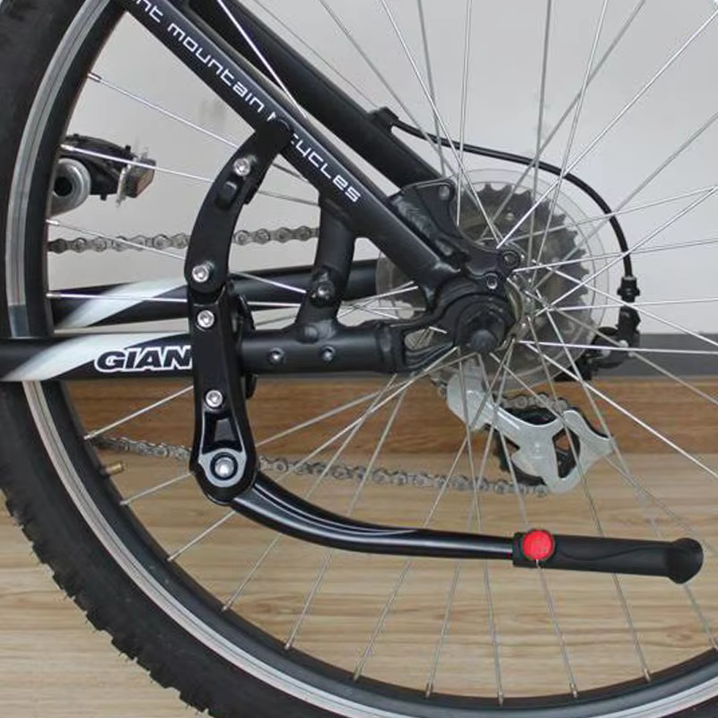 Béquille réglable en aluminium pour VTT et vélo de route