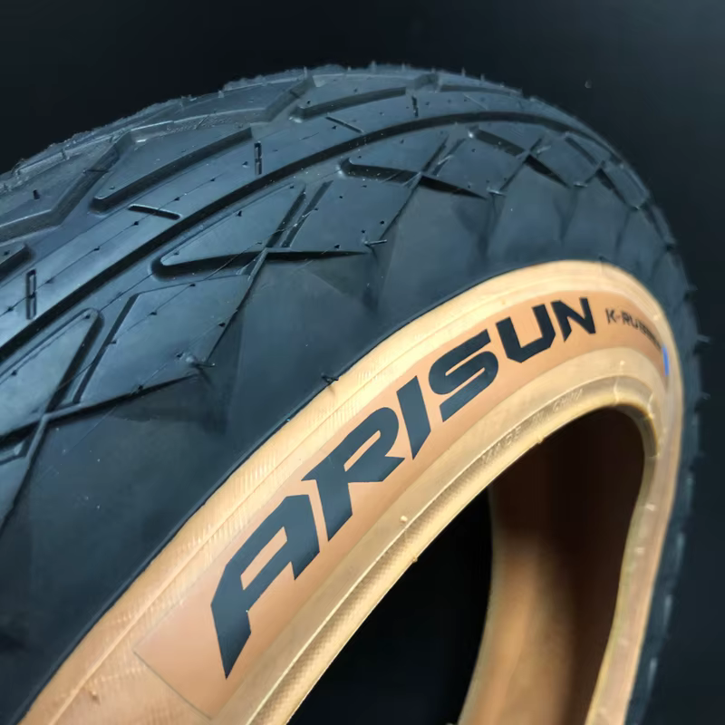 CHAOYANG ARISUN 20x4.0 Route Vélo Électrique Gros opathie K-RUBBER Demi Chauve Marron Bord Neige