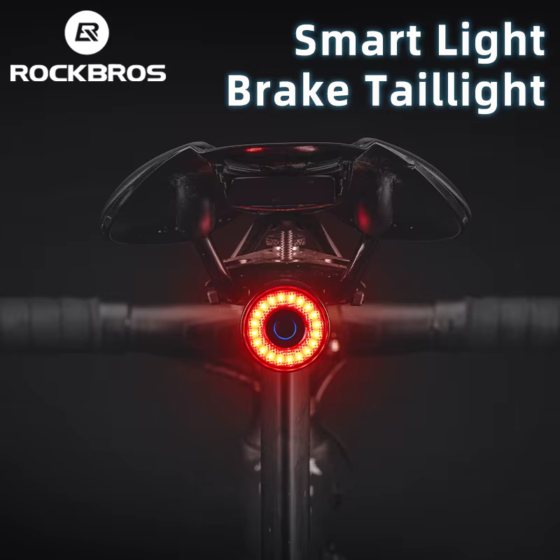 ROCKBROS frein intelligent feu arrière de vélo vtt tige de selle de route