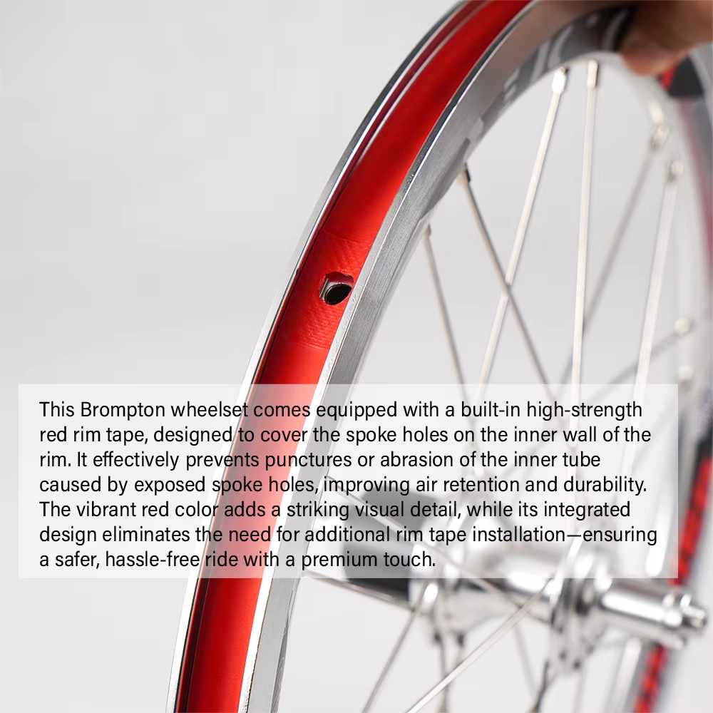 Paire de roues de vélo CNC pour roues de frein Brompton Bike V