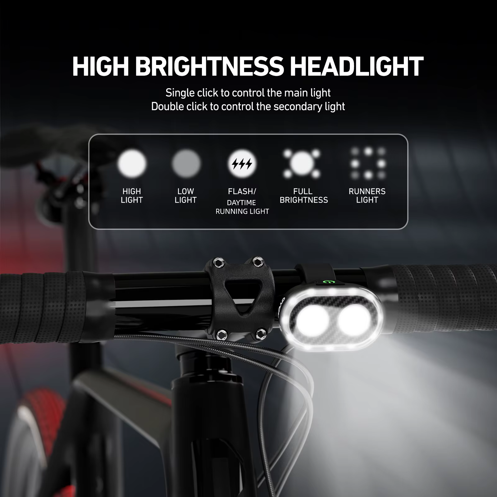 CYCLAMI CY300T vélo intelligent détection de frein avant arrière lumière étanche vtt route