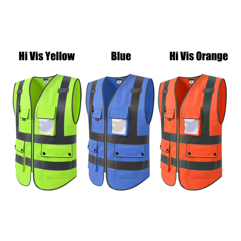 Gilets de sécurité orange avec logo imprimé, gilets de sécurité, nouveauté