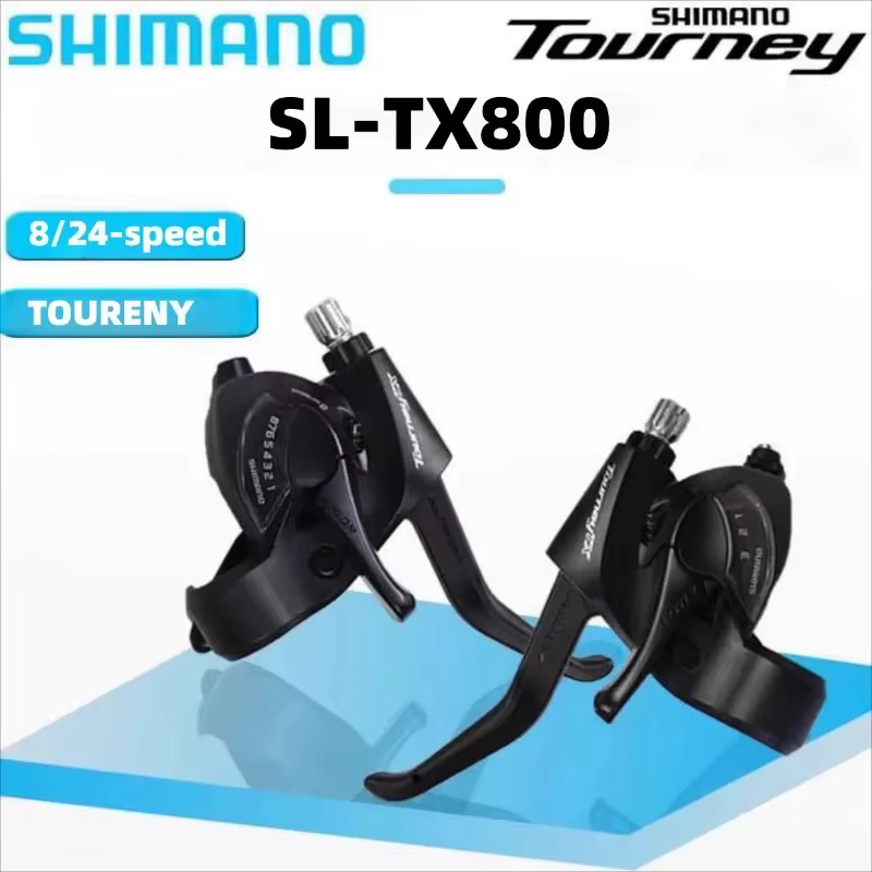 SHIMANO TOURNEY TX800 VTT 3x8 vitesses frein de Transmission poignée intégrée doigt intégré