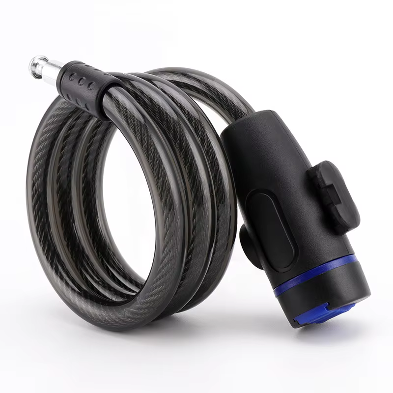 Antivol de chaîne robuste pour moto et vélo en métal avec 2 clés pour une sécurité maximale et un renforcement