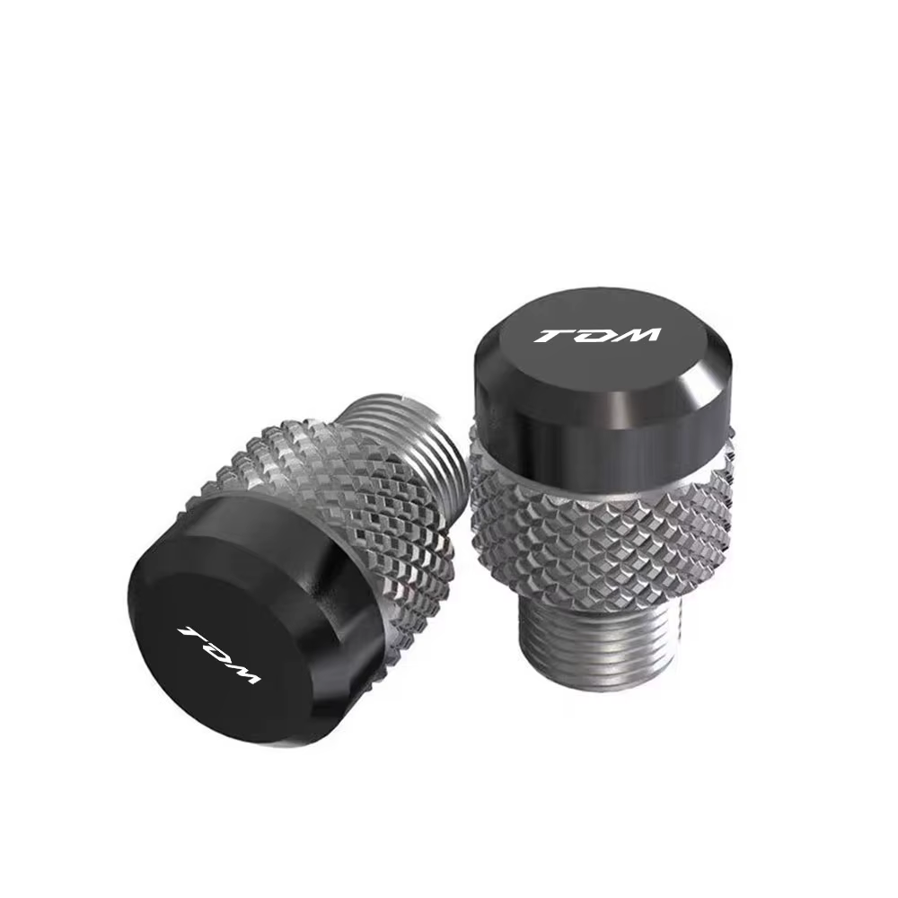 Boulons à vis en aluminium pour moto, trou de miroir, bouchons, capuchon, Yamaha TDM 850, 900, TDM850, TDM toutes les années, accessoires, M10 * 1.25