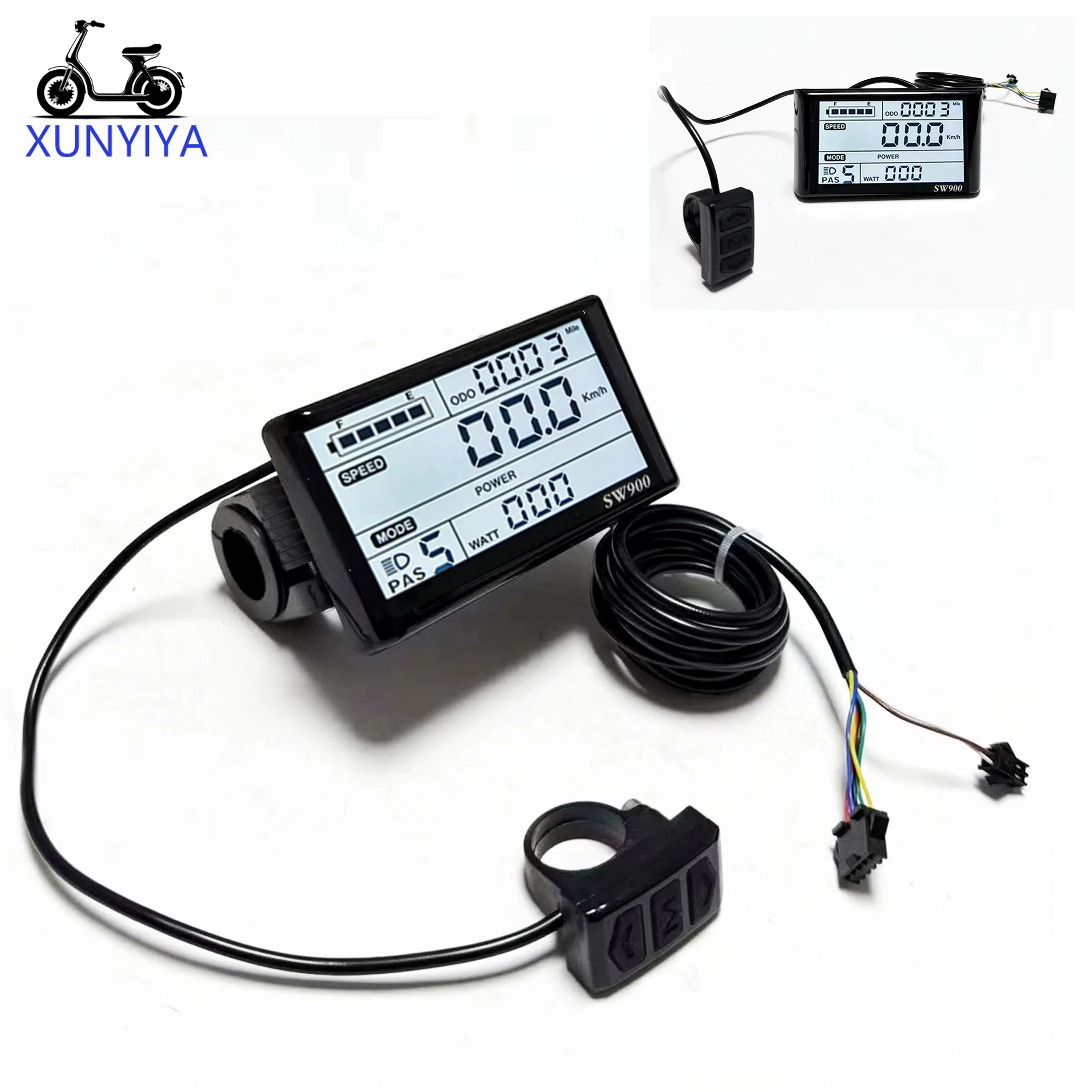 Afficheur LCD SW900 24V 36V 48V 52V 60V 72V pour trottinette électrique