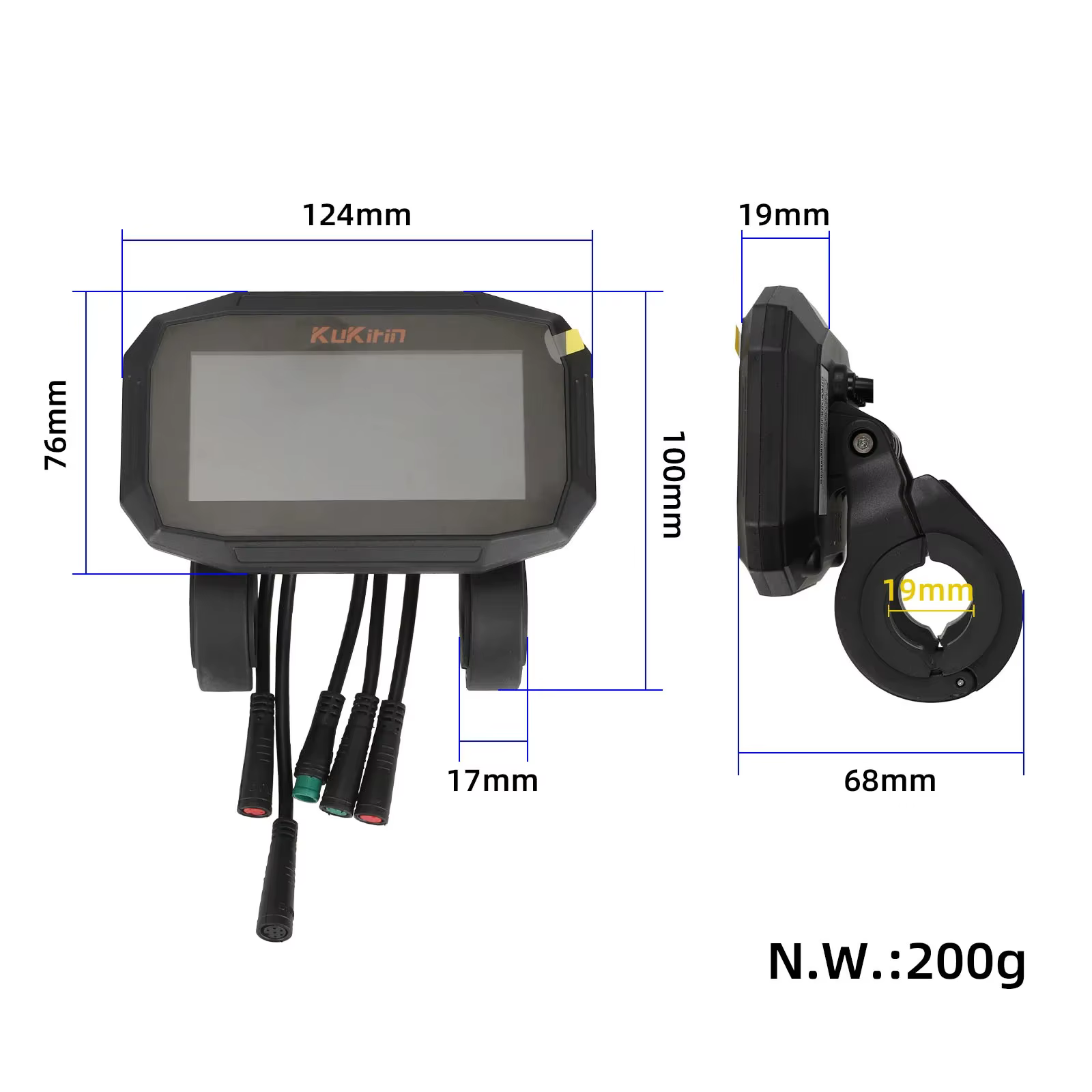 Affichage du tableau de bord d'origine pour trottinette électrique Kukirin G2 Pro version 2025, accessoires d'instrument de communication