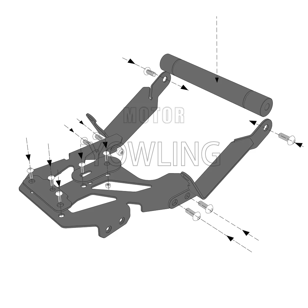 Support de fixation pour téléphone et GPS, extension de guidon pour Yamaha Tracer 9GT 9 GT Tracer9 GT+ Plus 2023-2026